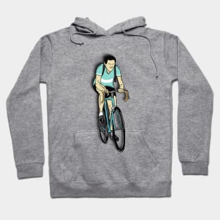 Cycling Legends: Fausto Coppi (Bianchi Team jersey) Hoodie